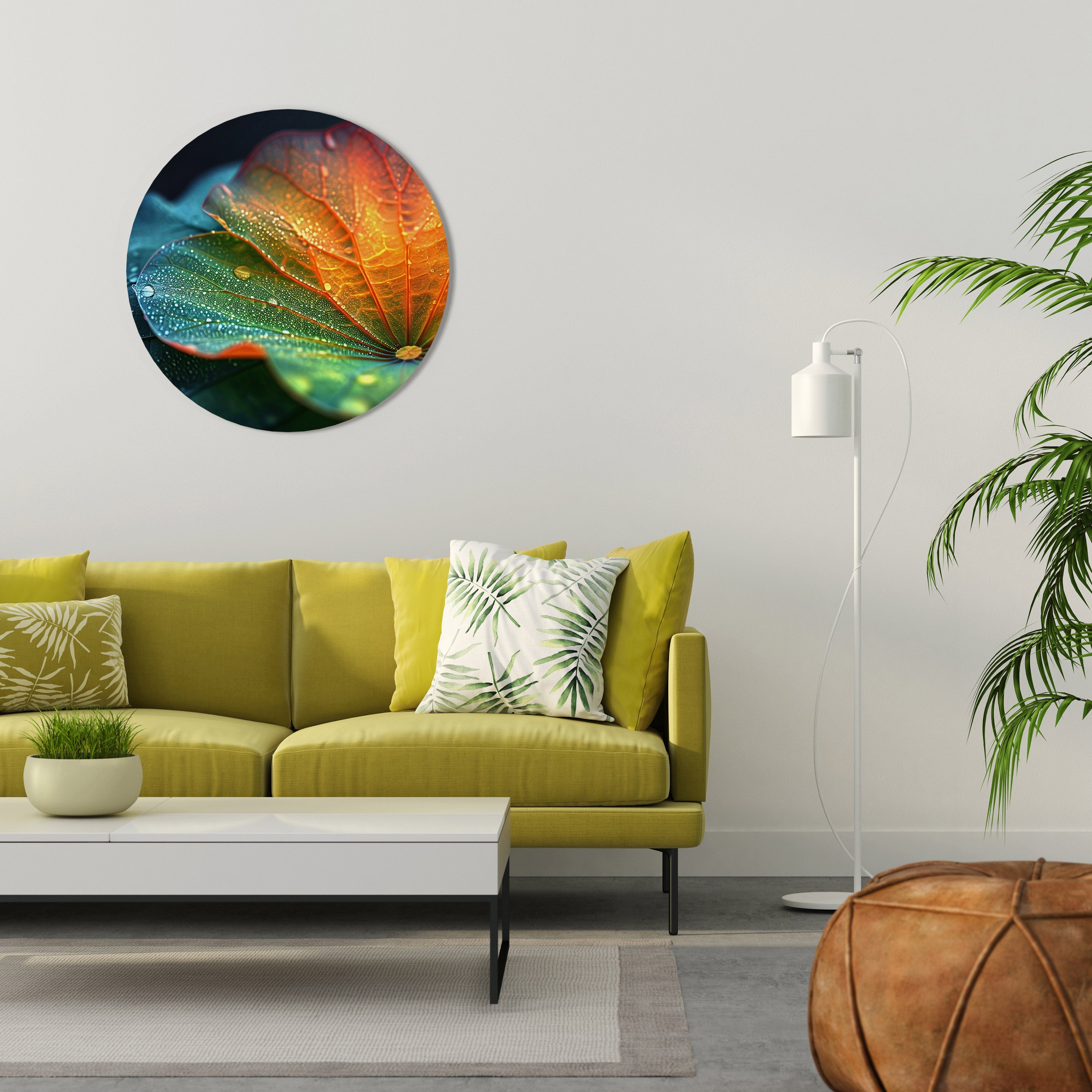 ECHOES OF RAIN Quadro Redondo Decorativo