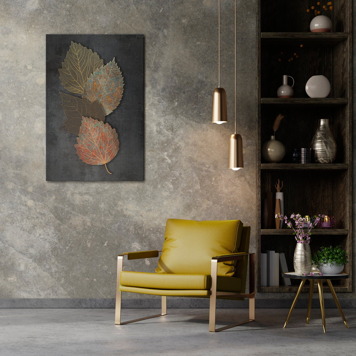 FOLIAGE IN FOCUS Quadro em tela vertical