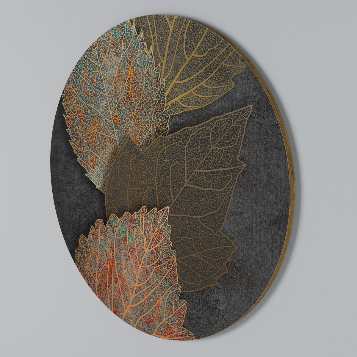 FOLIAGE IN FOCUS Round Wall Art