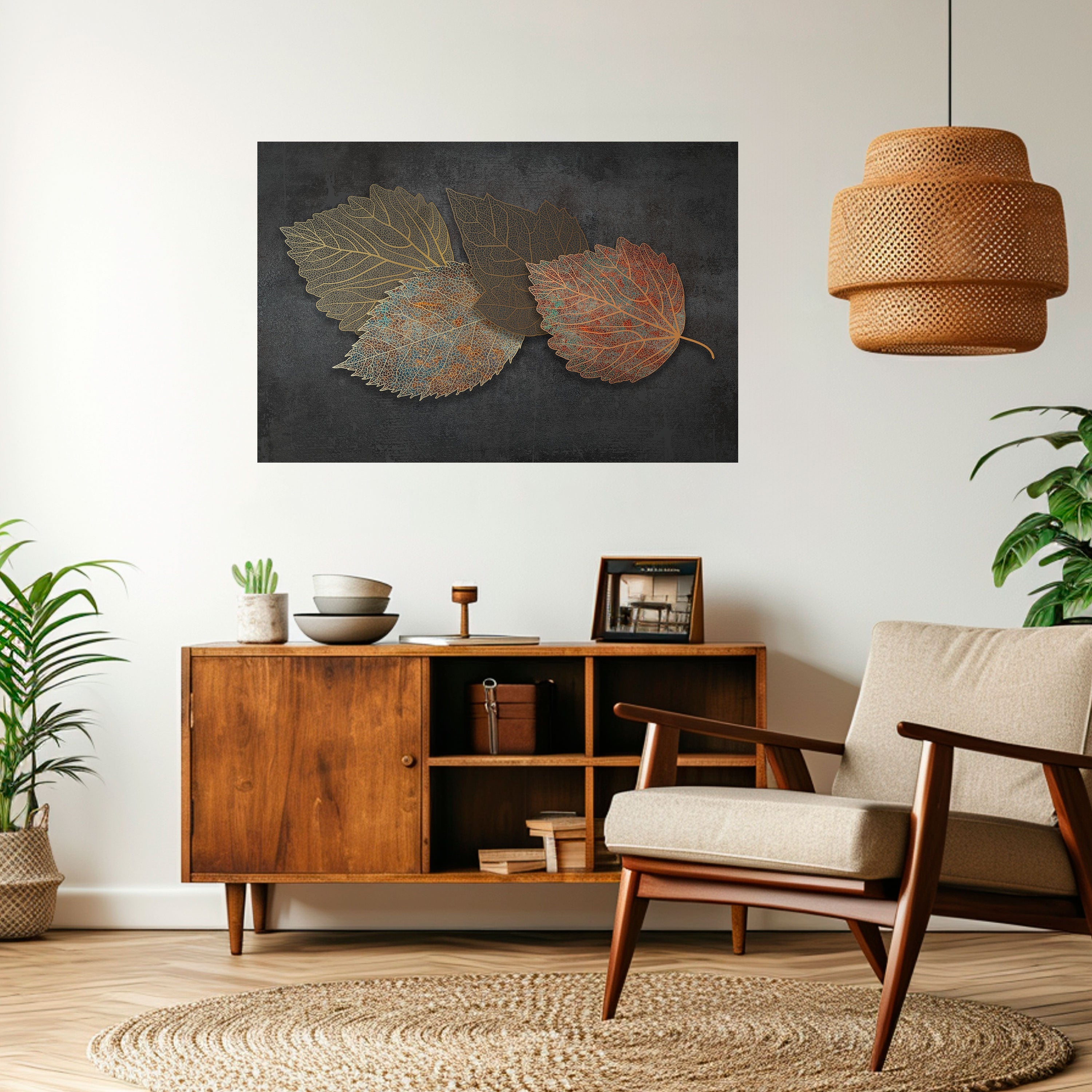 FOLIAGE IN FOCUS Peel and Stick Horizontal Poster