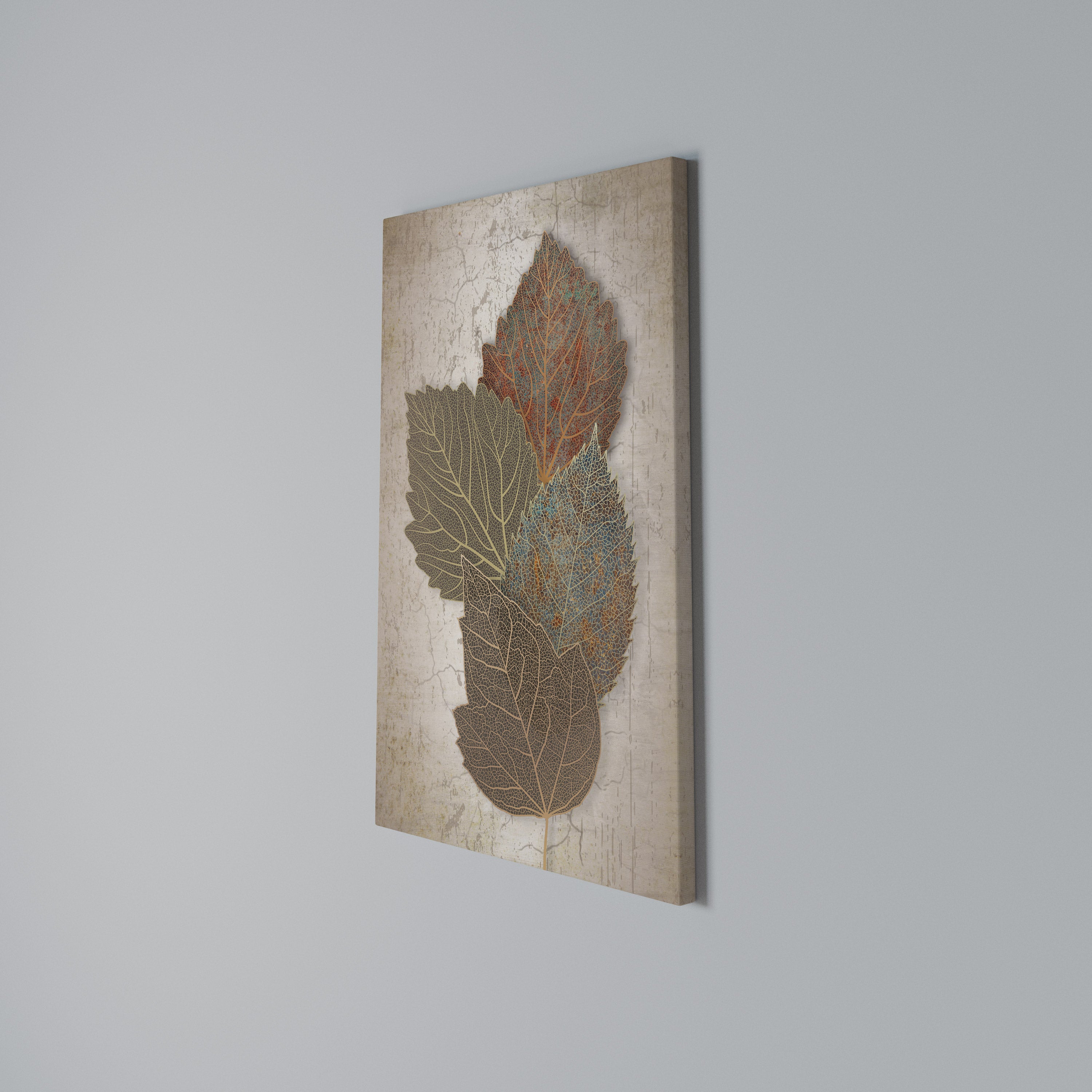 LEAVES OF TIME Vertical Canvas Print