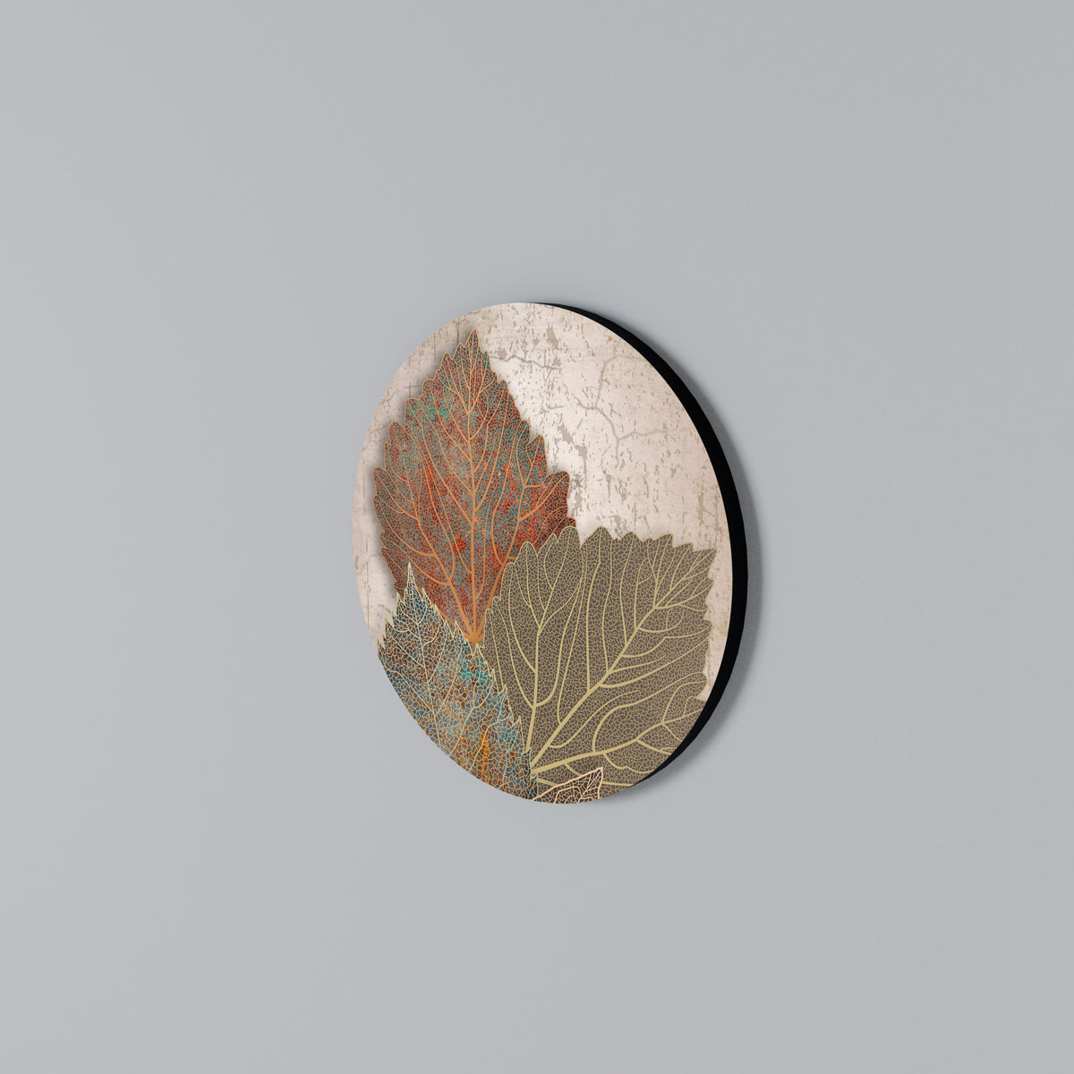 LEAVES OF TIME Arte de Parede Redonda