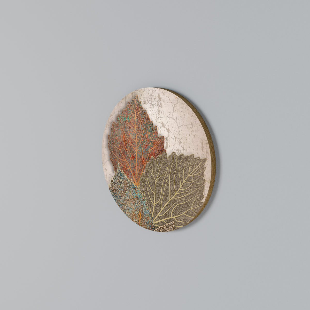 LEAVES OF TIME Arte de Parede Redonda