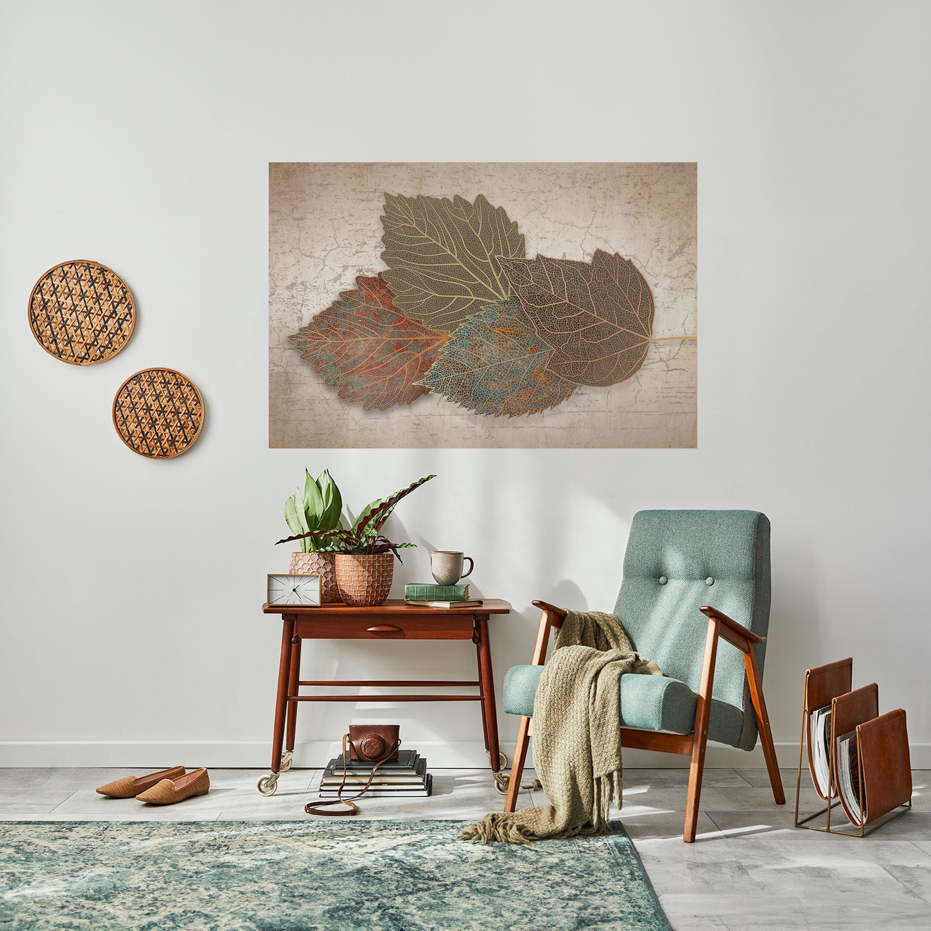 LEAVES OF TIME Peel and Stick Horizontal Poster