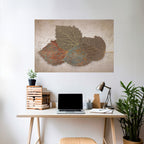 LEAVES OF TIME Peel and Stick Horizontal Poster