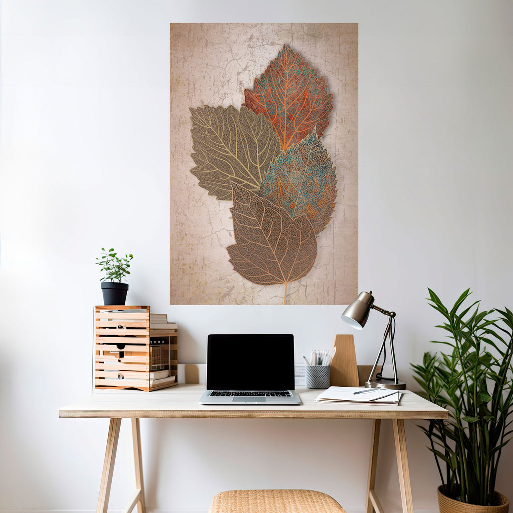 LEAVES OF TIME Poster Vertical Autocolante