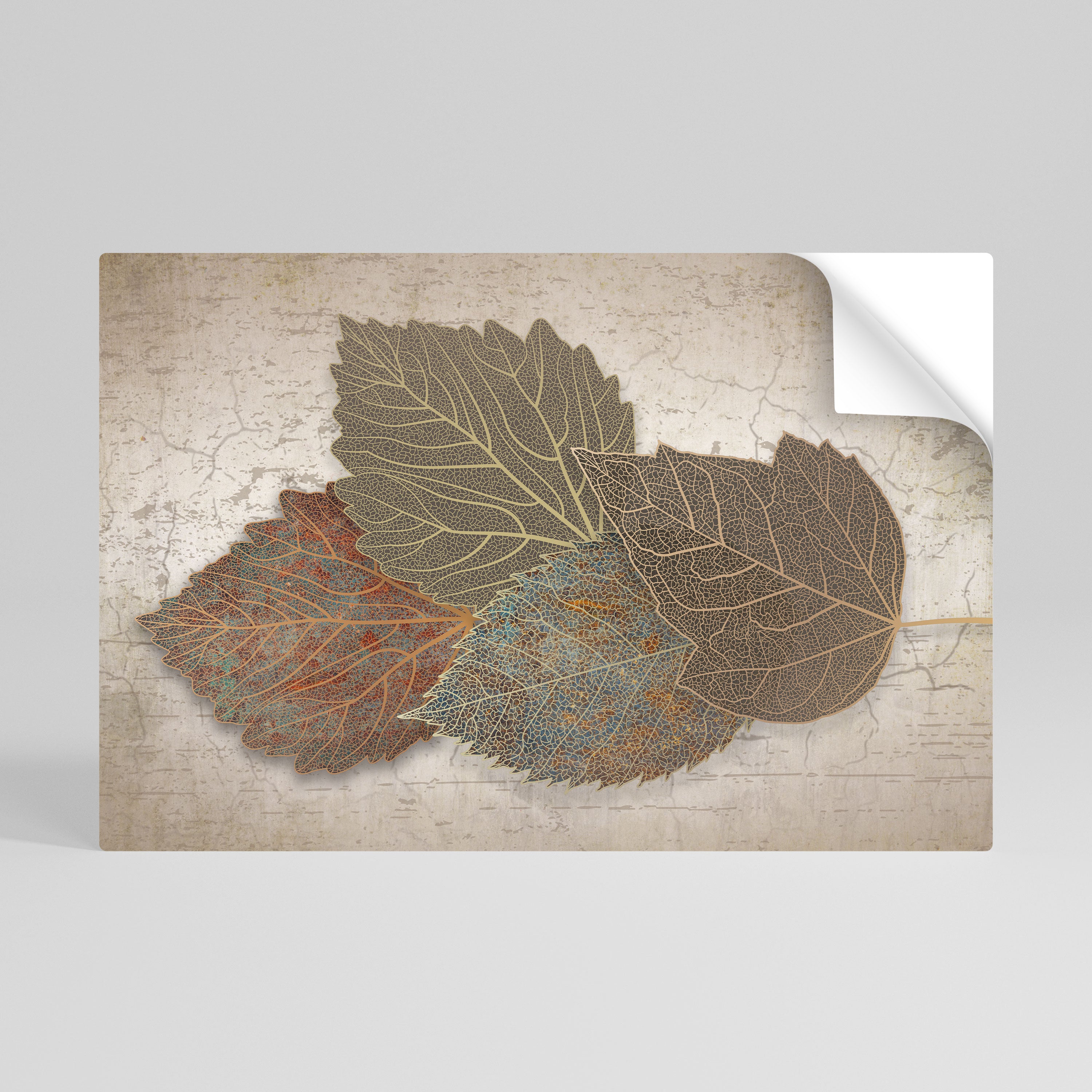 LEAVES OF TIME Póster Autocolante Horizontal