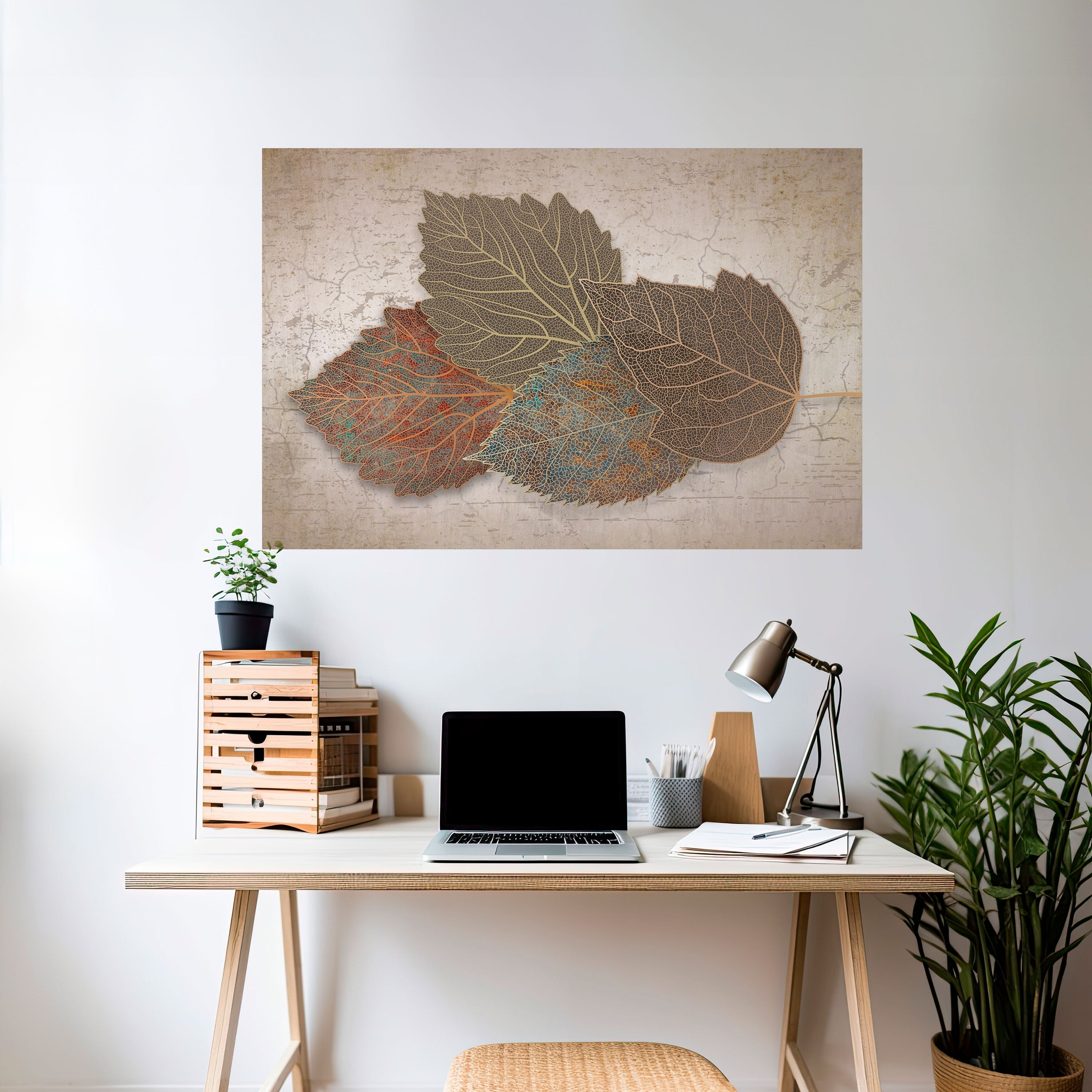 LEAVES OF TIME Peel and Stick Horizontal Poster