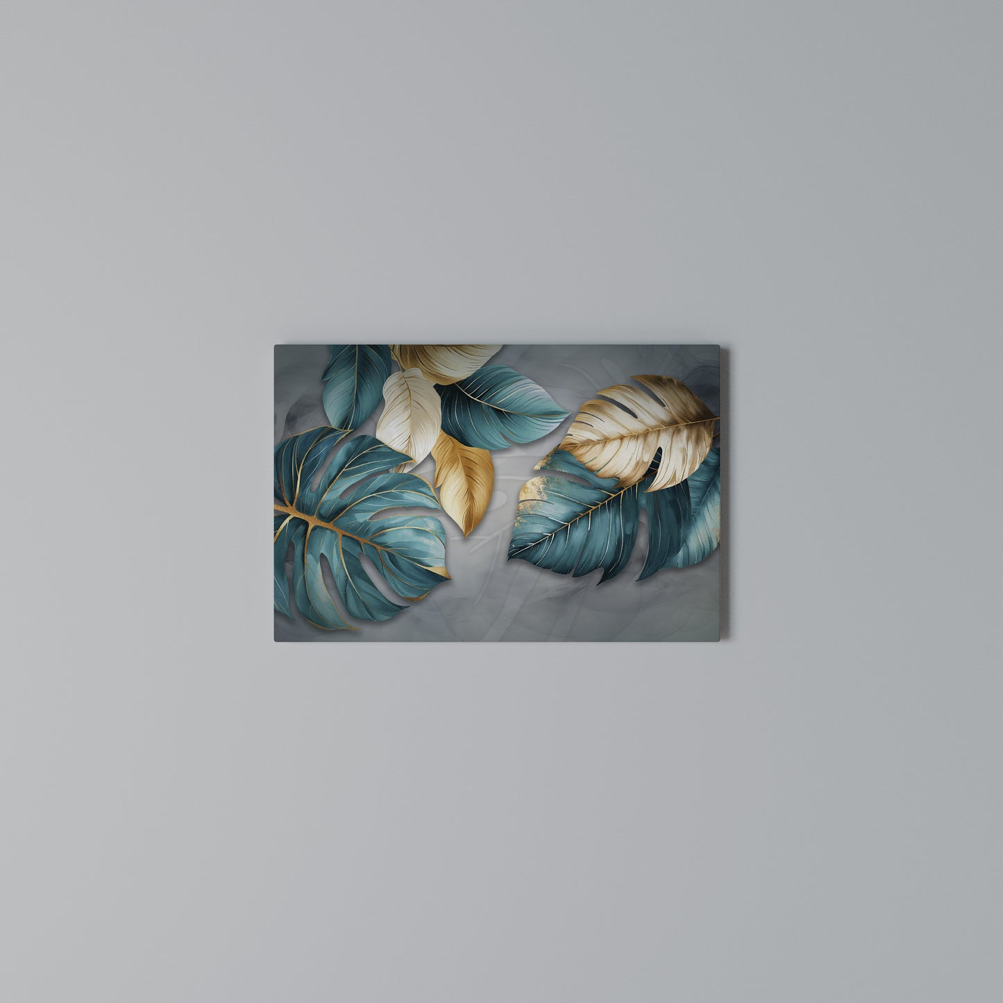 ELEGANCE IN LEAVES Horizontal Canvas Print