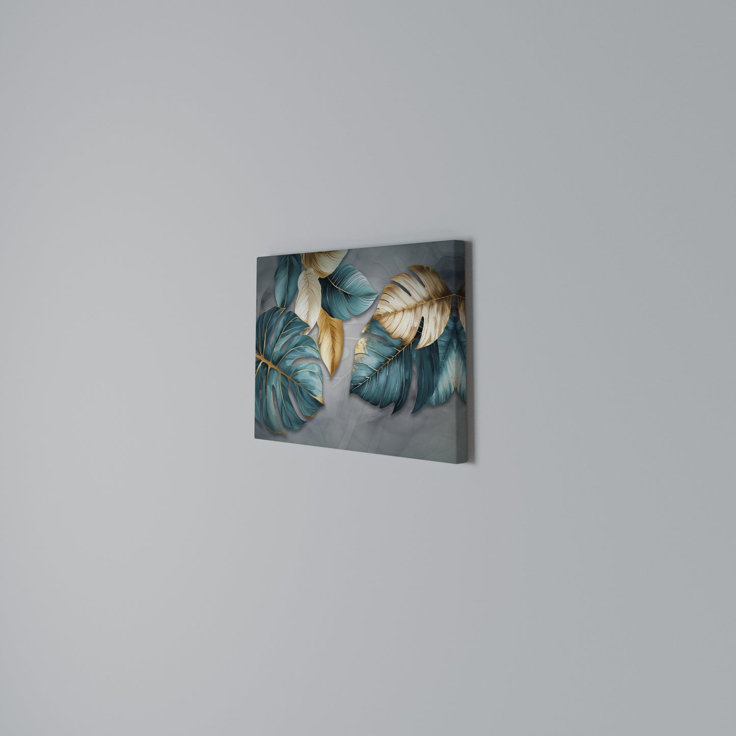 ELEGANCE IN LEAVES Horizontal Canvas Print