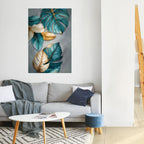 ELEGANCE IN LEAVES Poster Vertical Autocolante