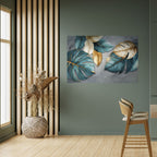 ELEGANCE IN LEAVES Peel and Stick Horizontal Poster