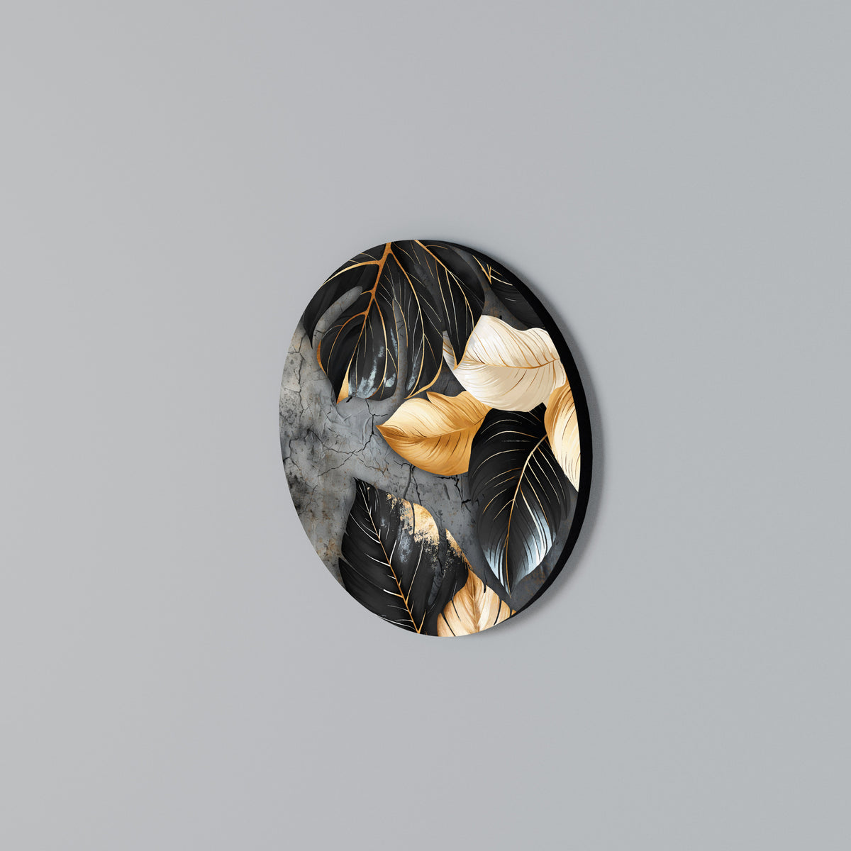 NATURE'S DARK EMBRACE Round Wall Art