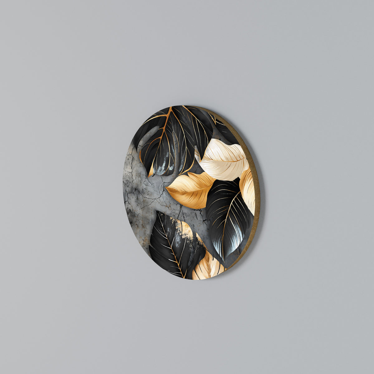 NATURE'S DARK EMBRACE Round Wall Art