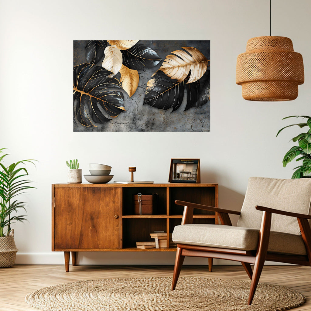 NATURE'S DARK EMBRACE Peel and Stick Horizontal Poster