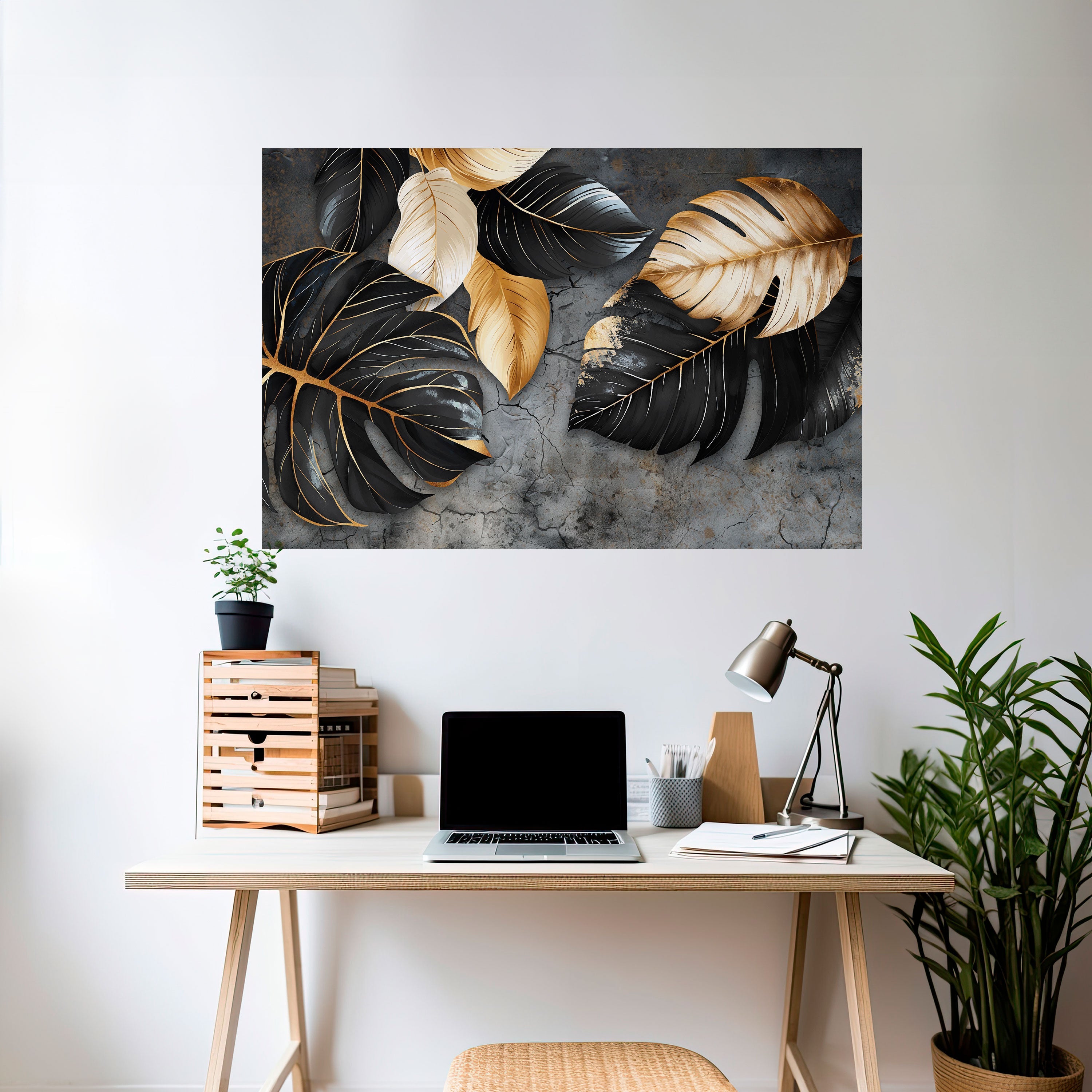 NATURE'S DARK EMBRACE Peel and Stick Horizontal Poster