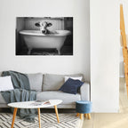 COW IN RELAXATION Peel and Stick Horizontal Poster