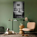 COW IN RELAXATION Poster Vertical Autocolante