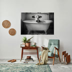 COW IN RELAXATION Peel and Stick Horizontal Poster