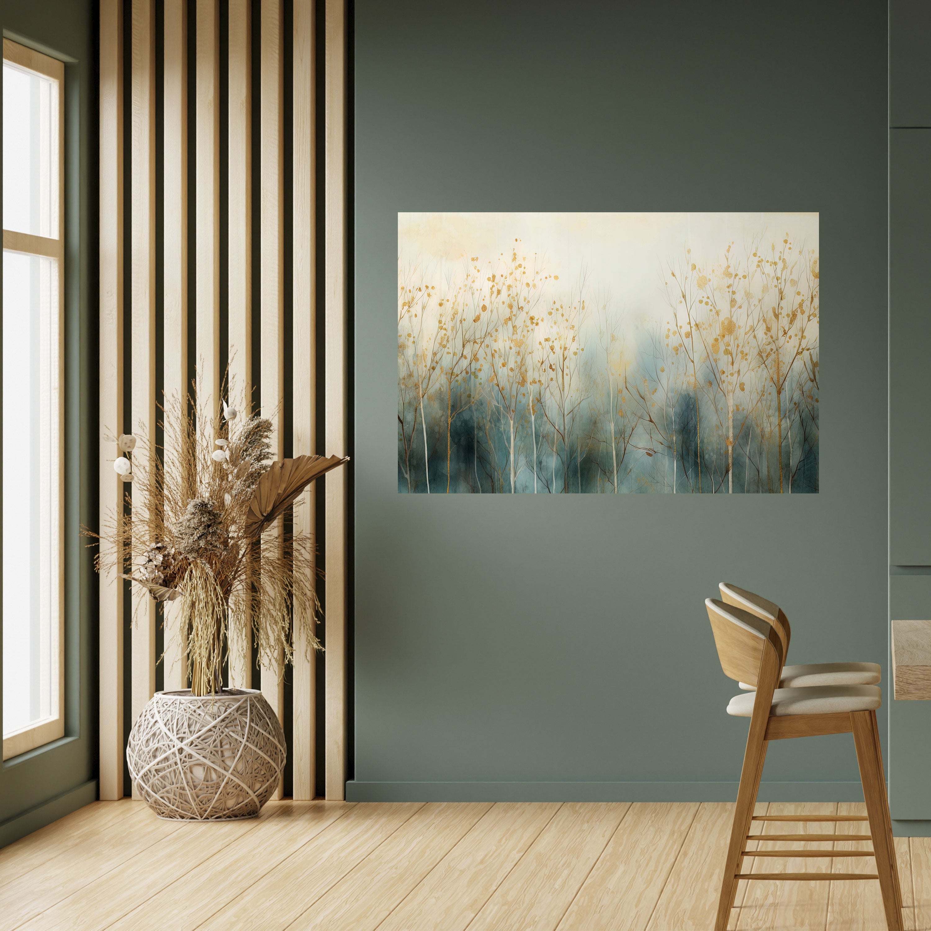 GLEAMING ASPECTS OF FALL Peel and Stick Horizontal Poster