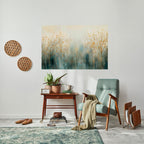 GLEAMING ASPECTS OF FALL Peel and Stick Horizontal Poster