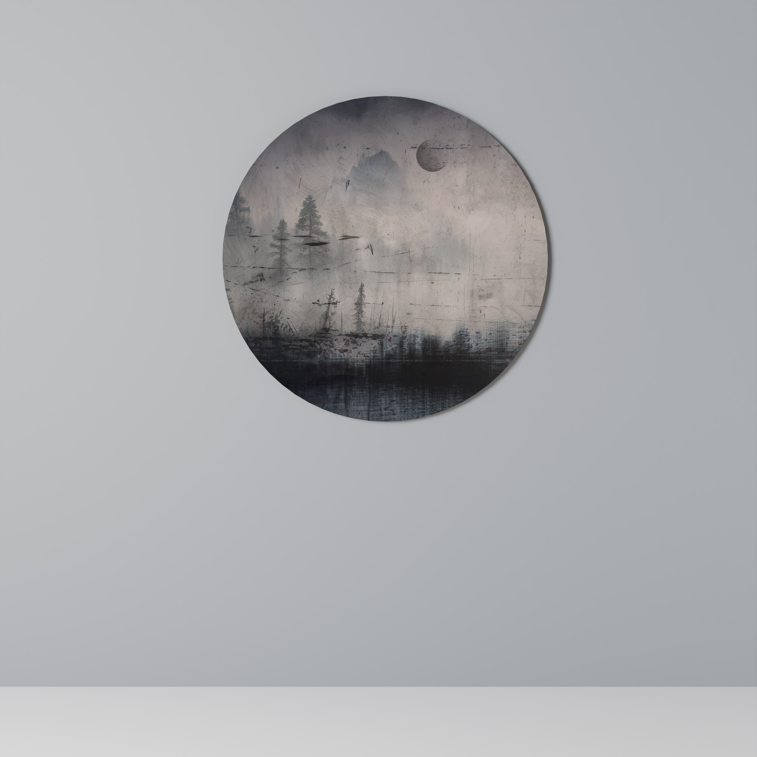 ECLIPSE OF SERENITY Quadro Redondo Decorativo