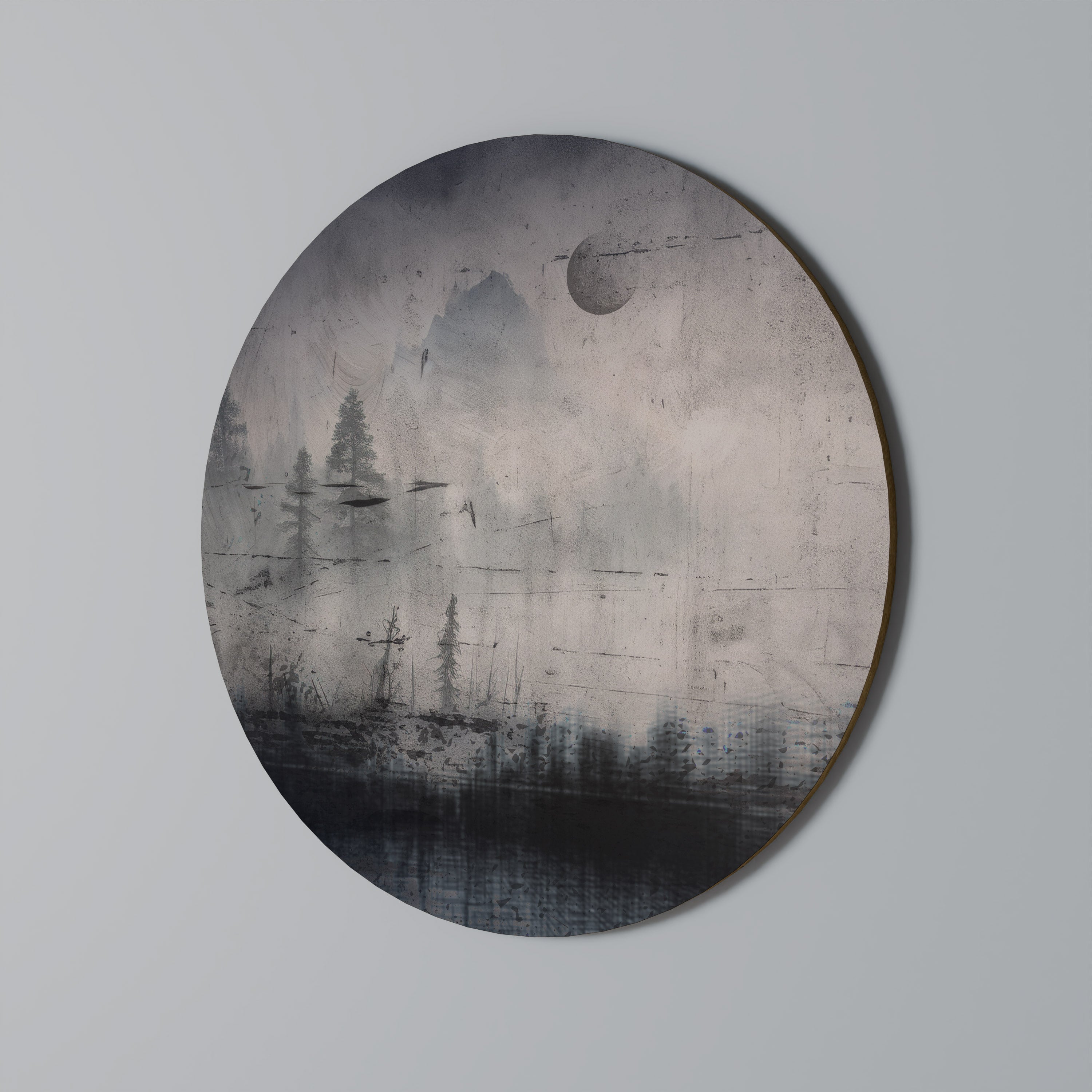 ECLIPSE OF SERENITY Quadro Redondo Decorativo
