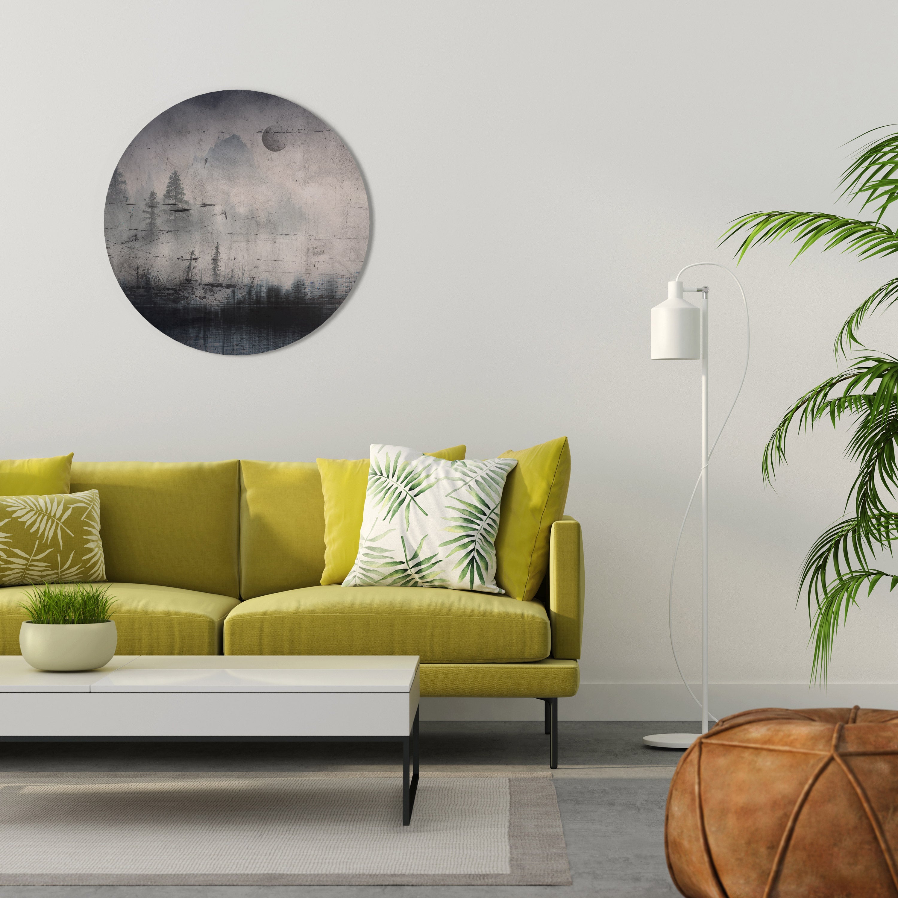 ECLIPSE OF SERENITY Quadro Redondo Decorativo