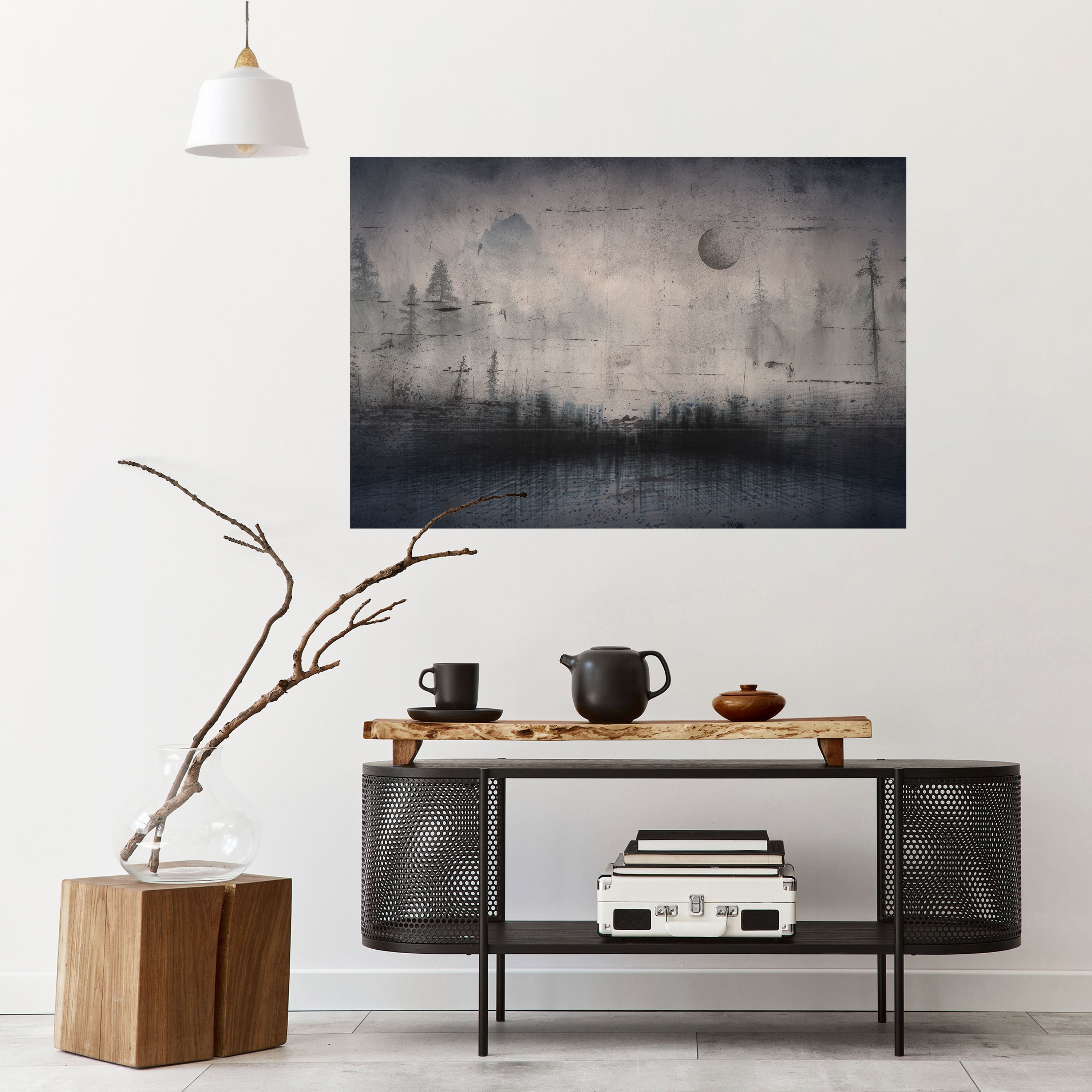 ECLIPSE OF SERENITY Peel and Stick Horizontal Poster