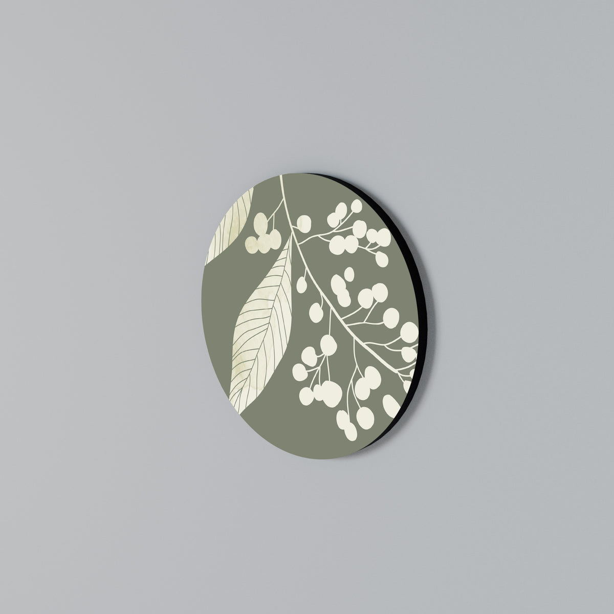 SERENE LEAFY FANTASIES Arte de Parede Redonda