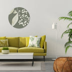 SERENE LEAFY FANTASIES Quadro Redondo Decorativo