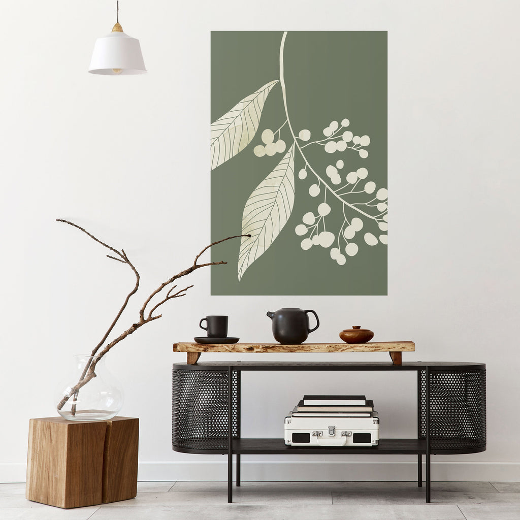 SERENE LEAFY FANTASIES Poster Vertical Autocolante