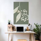 SERENE LEAFY FANTASIES Poster Vertical Autocolante
