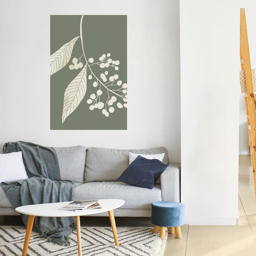 SERENE LEAFY FANTASIES Poster Vertical Autocolante
