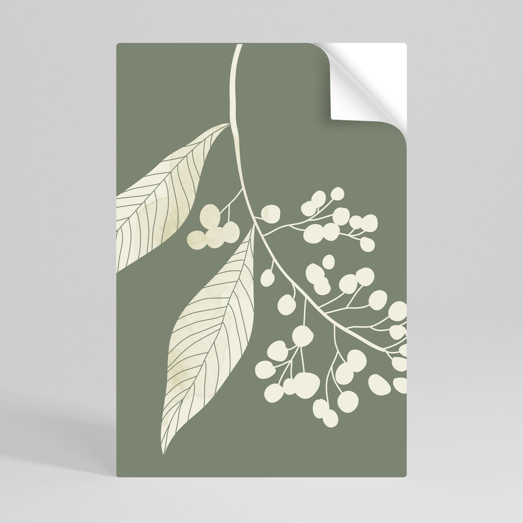 SERENE LEAFY FANTASIES Poster Vertical Autocolante