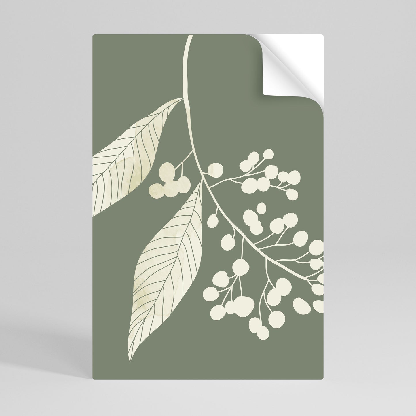SERENE LEAFY FANTASIES Póster Autocolante Vertical