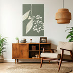SERENE LEAFY FANTASIES Poster Vertical Autocolante