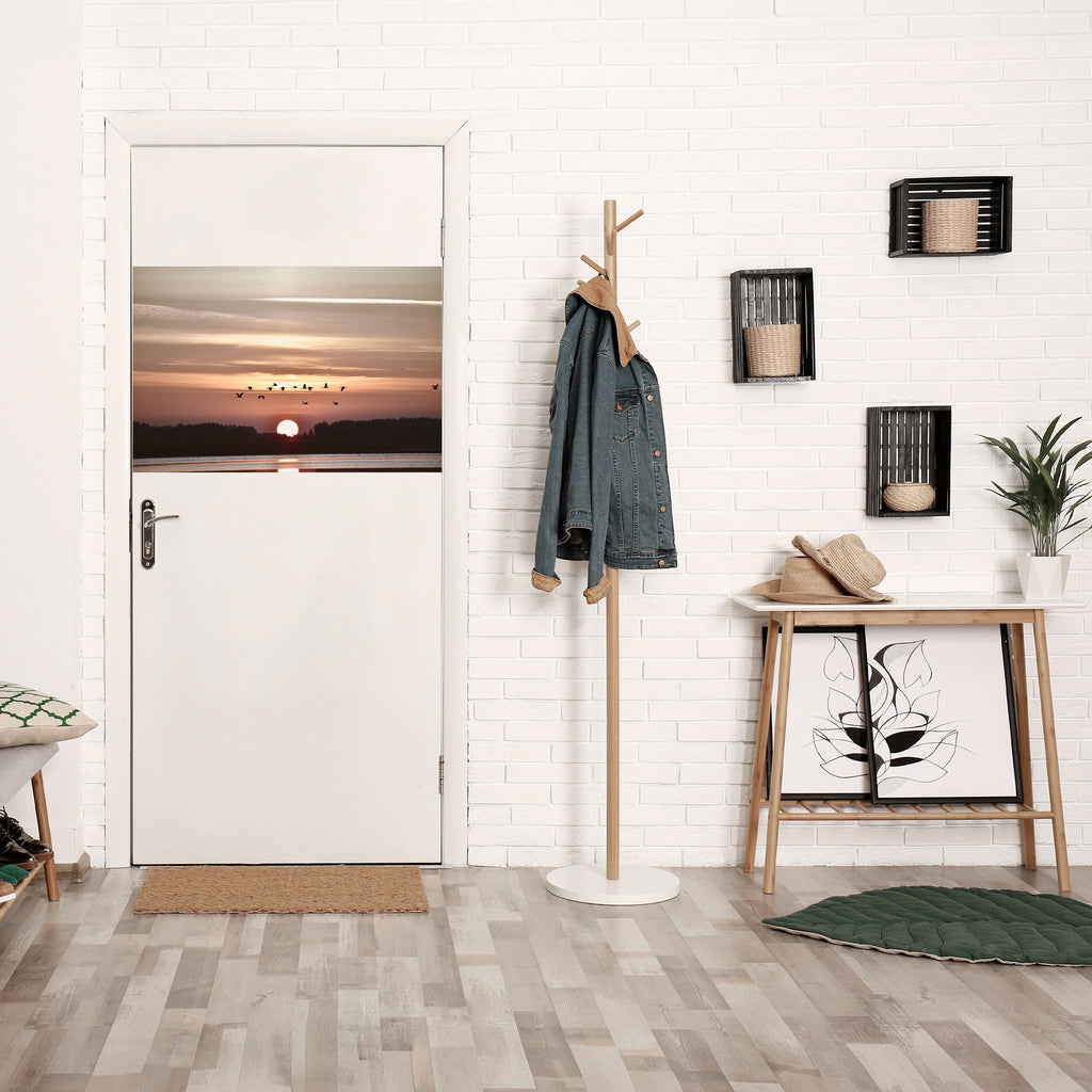 SUNSET FLIGHT SYMPHONY Peel and Stick Horizontal Poster