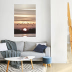 SUNSET FLIGHT SYMPHONY Poster Vertical Autocolante