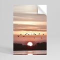 SUNSET FLIGHT SYMPHONY Poster Vertical Autocolante