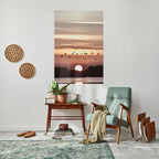 SUNSET FLIGHT SYMPHONY Poster Vertical Autocolante