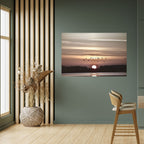 SUNSET FLIGHT SYMPHONY Peel and Stick Horizontal Poster