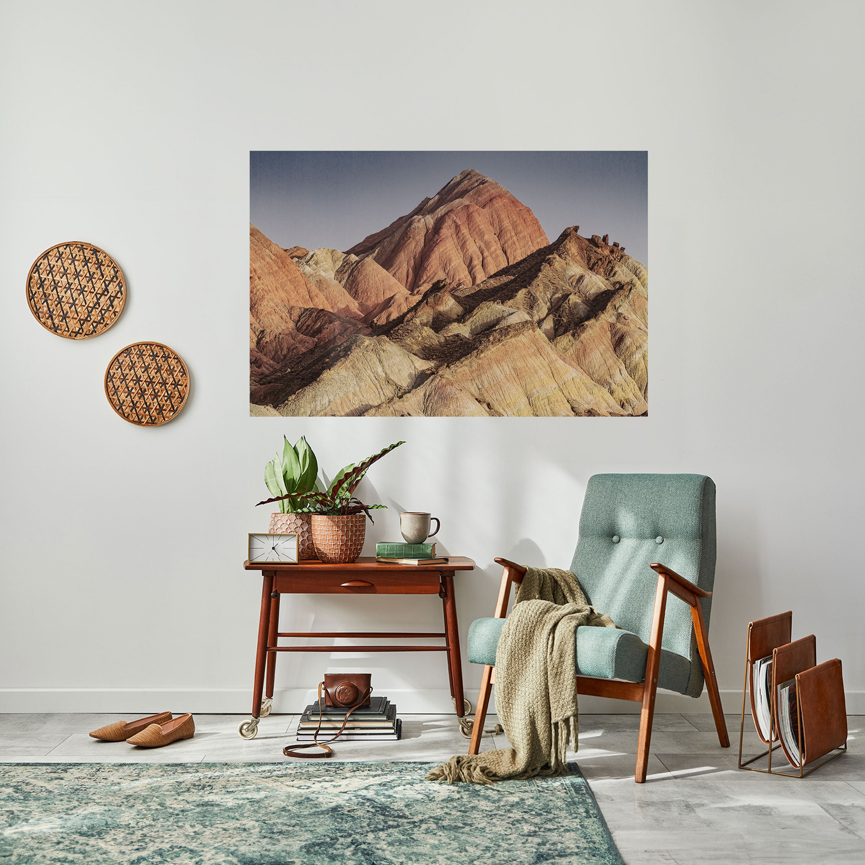 PEAKS OF PAINTED DREAMS Peel and Stick Horizontal Poster