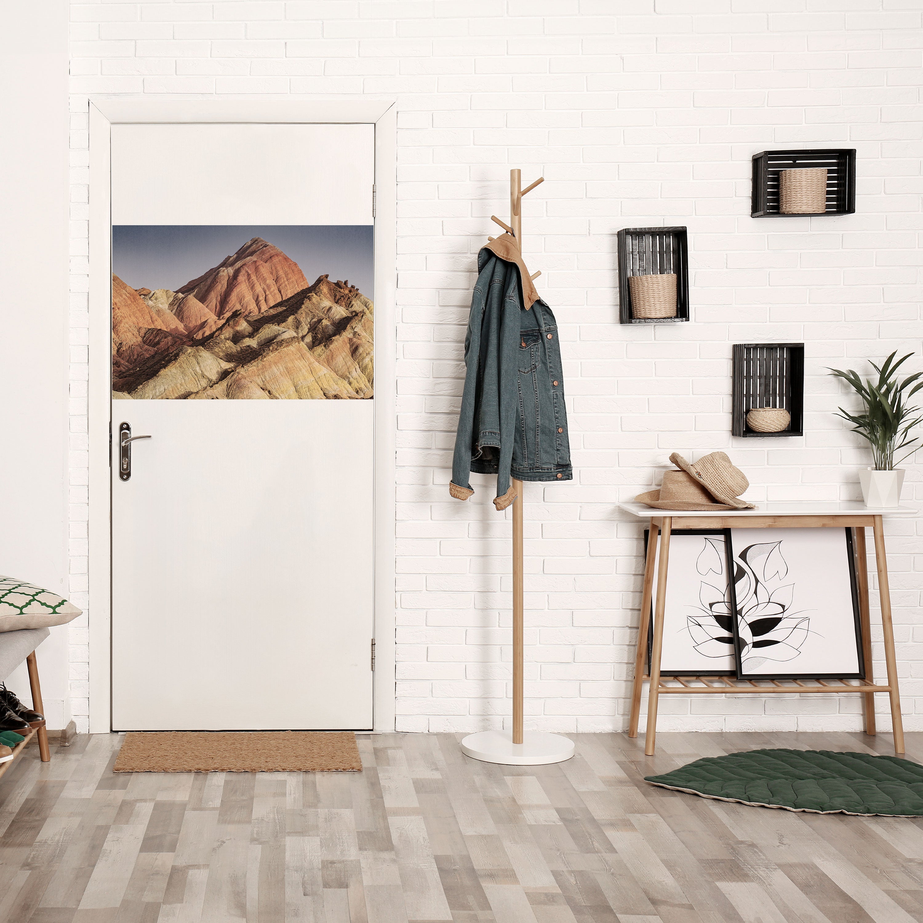 PEAKS OF PAINTED DREAMS Peel and Stick Horizontal Poster