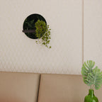 FERN SECRETS Prateleira Redonda Decorativa em Acabamento Preto