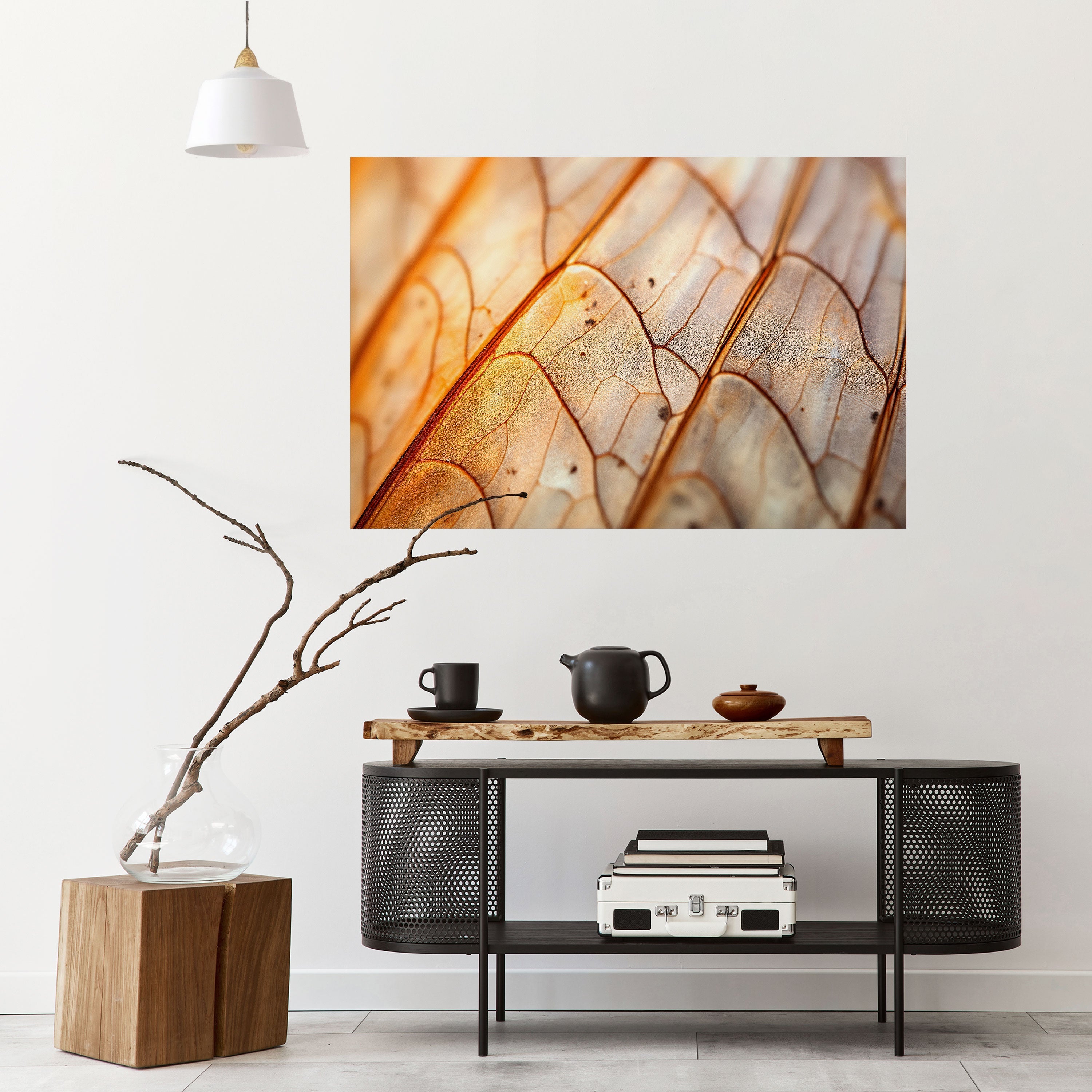 ELEGANT VEINING Peel and Stick Horizontal Poster