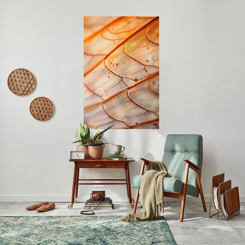 ELEGANT VEINING Peel and Stick Vertical Poster