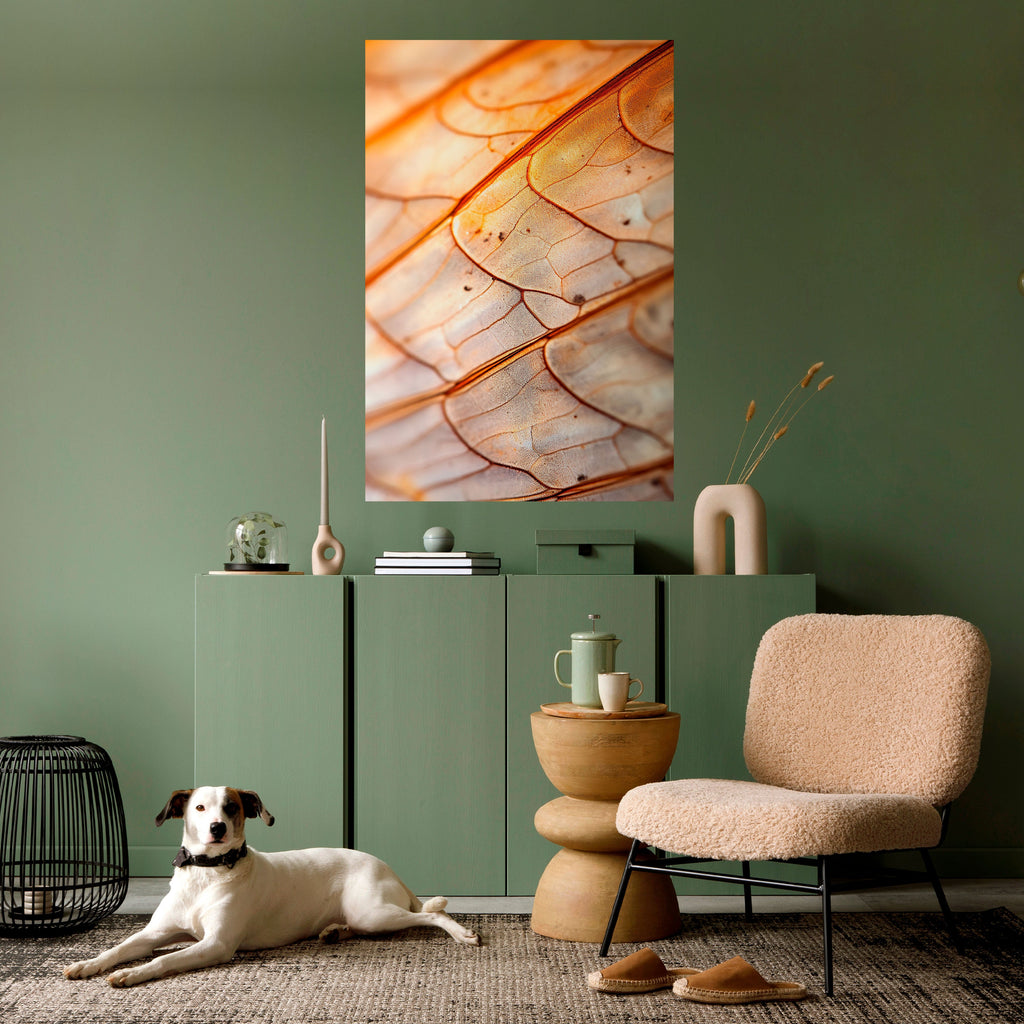 ELEGANT VEINING Peel and Stick Vertical Poster