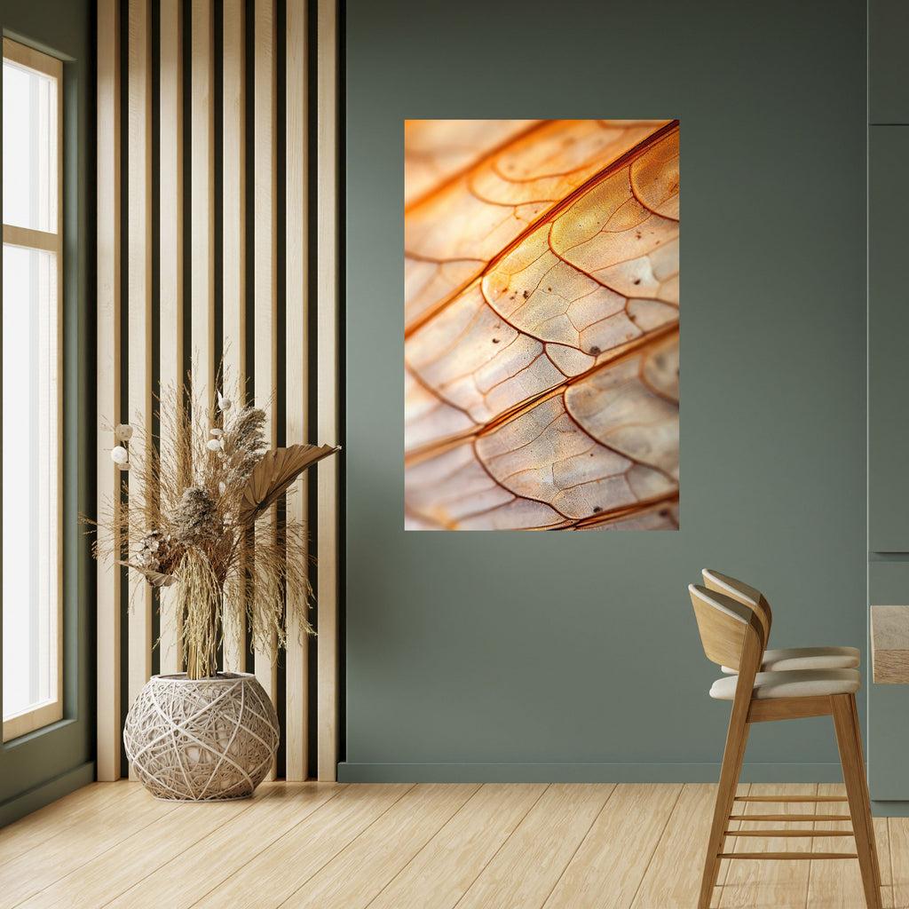 ELEGANT VEINING Peel and Stick Vertical Poster