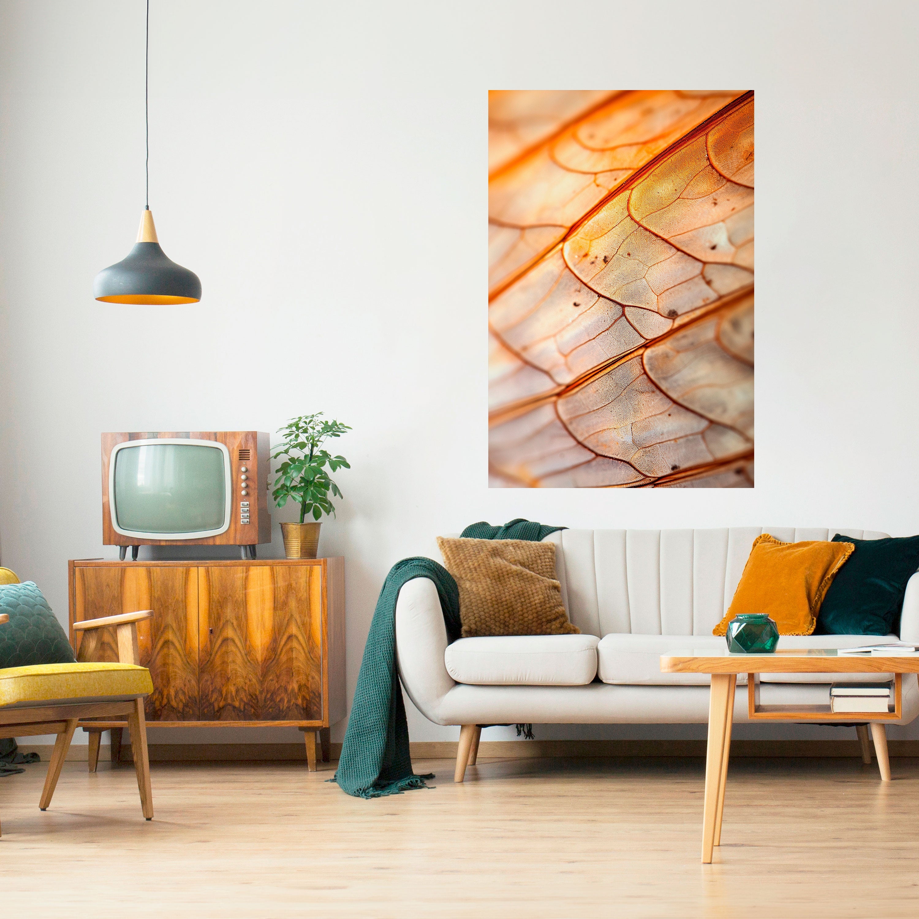 ELEGANT VEINING Poster Vertical Autocolante